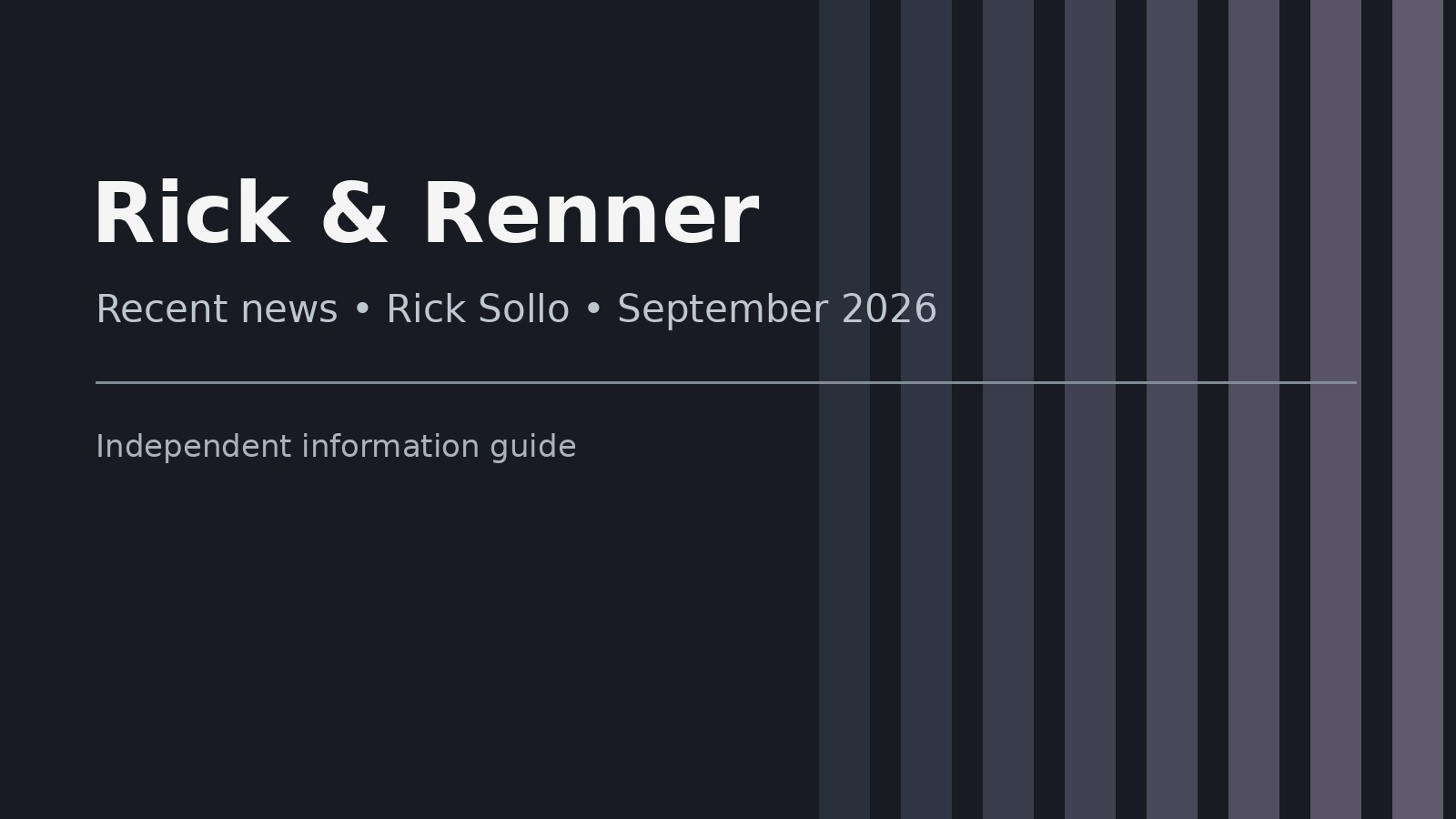 Como separar fatos e rumores nas notícias sobre Rick e Renner